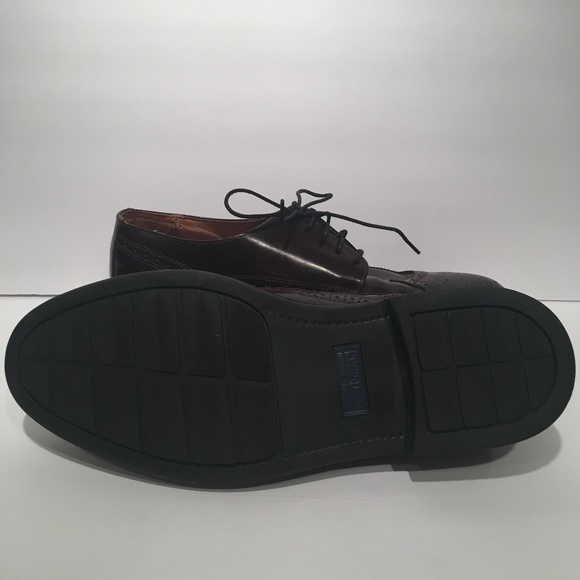 Brown Oxford Tip Bostonian Strada Dress Shoes - Picture 4 of 5